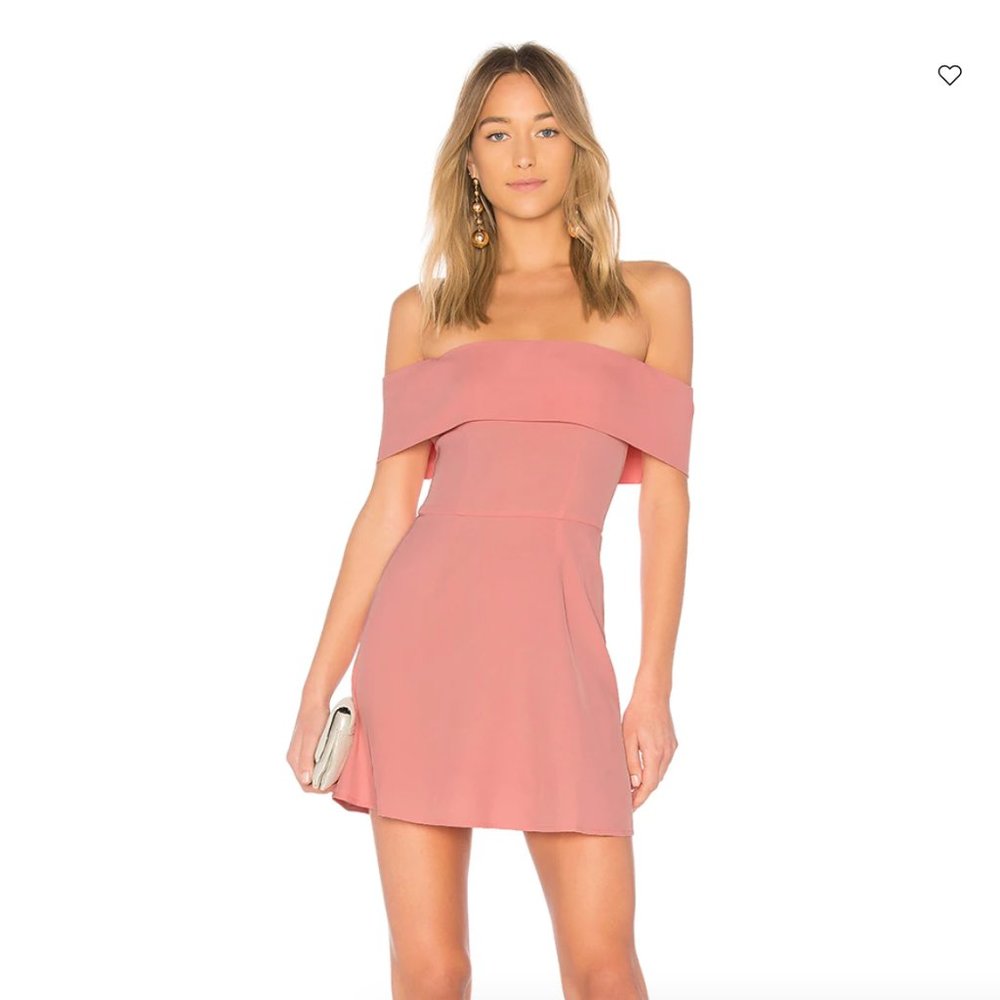 Revolve | Off Shoulder Dress in Pink